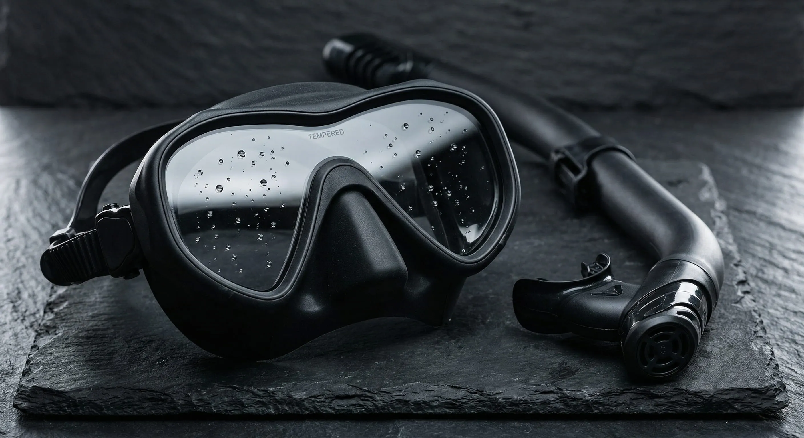 Snorkel masks and fins